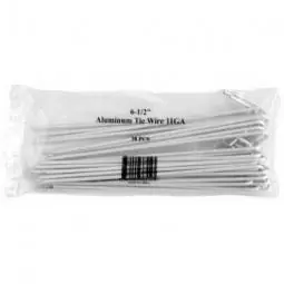 TRUE VALUE 328554C Aluminum Chain Link Fence Tie Wires 6.5 In. 30-Pk.