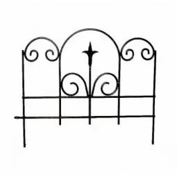 TRUE VALUE 89382 Black Garden Edge With Finial 16 x 18-1/2-In. TV820447