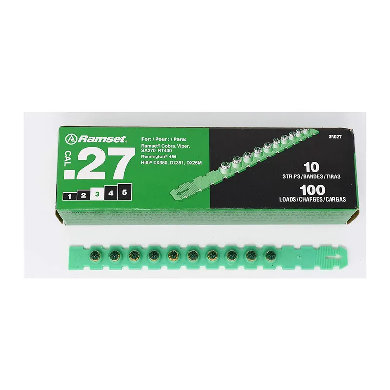 SK0476072-US20260702-105043-0 TRUE VALUE 652 Ramset 100-Pack .27-Caliber Green Strip Load - Image 1