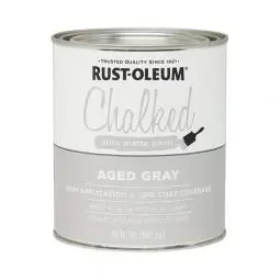 TRUE VALUE 285143 30 Oz Aged Gray Chalked Paint Ultra Matte Sheen Finish