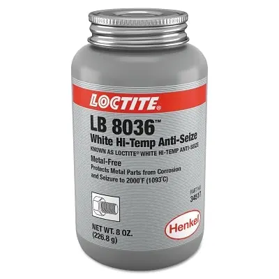 Loctite 302677 White High-Temp Anti-Seize 8 oz Bottle