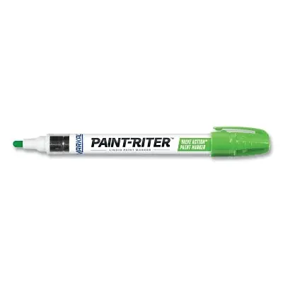 MARKAL 96806 PAINT-RITER VALVE ACTION Paint Marker Green 1/8 in