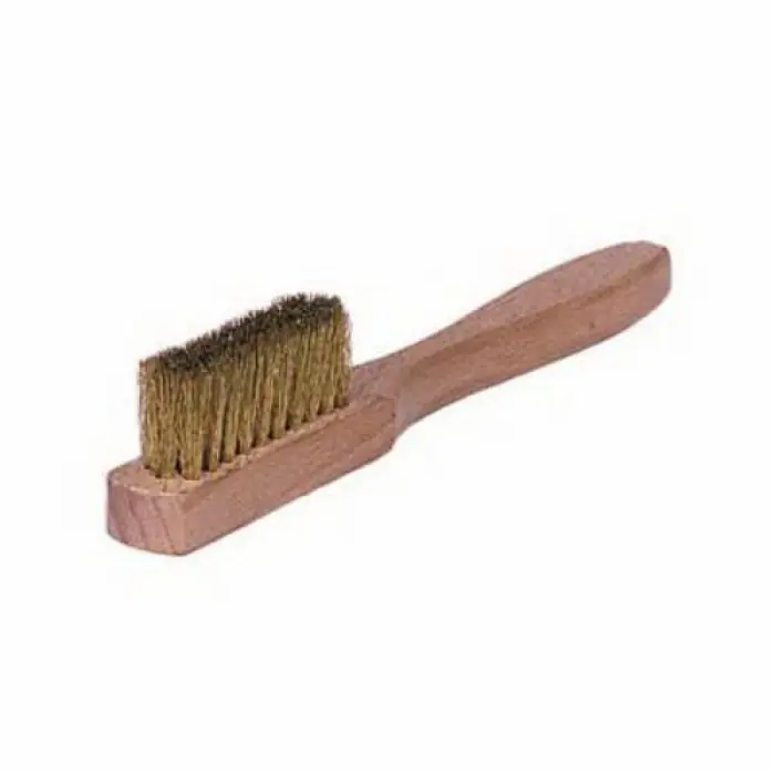 Weiler 44619 Small Handle Wire Drawn Scratch Brush, 1-1/2 in Brush, 6 in L x 1/2 in W Block, 5/8 in Trim Length
