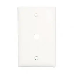 TRUE VALUE TP11WCC15 Wall Plate Telephone Hole White Nylon