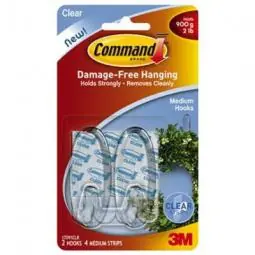 SK0477247-US20260702-105043-0 TRUE VALUE 17091CLR Command Clear Medium Hooks - 2 Pack - Image 1