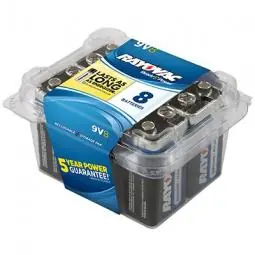 SK0477278-US20260702-105043-0 TRUE VALUE A1604-8PPK Ray O Vac 8-Pack 9V Maximum Alkaline Pro Pack Batteries - Image 1