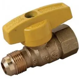 SK0477381-US20260702-105043-0 True Value PSSD-41 Gas Valve 1/2-In. O.D. x 1/2-In. Female Iron Pipe - Image 1