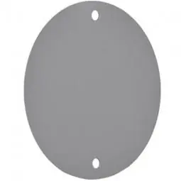 TRUE VALUE RBC-4 Gray Weatherproof Round Blank Cover