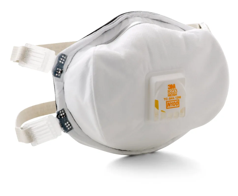 SK0477489-US20260702-105043-0 3M 8233 Standard Particulate Respirator N100 Filter Class Disposable Respirators & Masks - Image 1