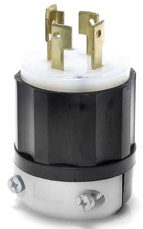 SK0477871-US20260702-105043-0 Leviton 3431-C Plug Lkg 120/208VAC 30A 4 4 Black/White - Image 1