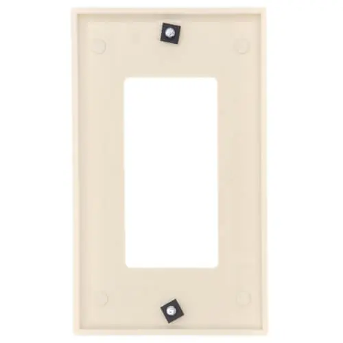 Leviton 80401-T Wallplate Standard Size with GFCI Device Cutout Light Almond