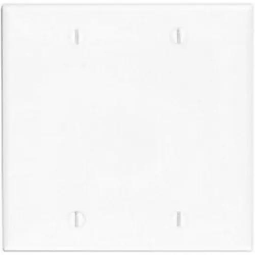SK0477974-US20260702-105043-0 Leviton 80725-W 2-Gang No Device Blank Wall Plate Standard Size Thermoplastic Nylon Replacement MPN - Image 1