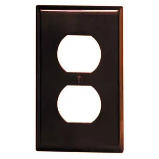 Leviton 85003 1-Gang Duplex Receptacle Wall Plate Standard Size