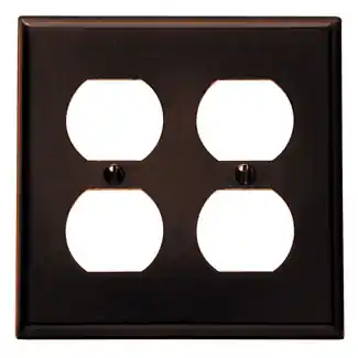 Leviton 85016 Wallplate 2 Gang Standard Size Thermoset Brown