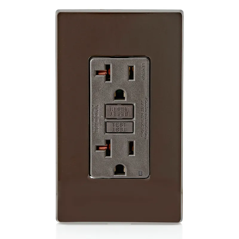 Leviton GFNT2 SmartlockPro Slim Self-Test GFCI Receptacle 20 Amp 125 Volt