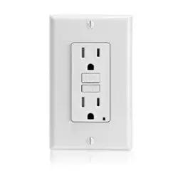Leviton GFTR1-W Self-Test Slim Tamper Resistant GFCI Receptacle 15A 125V NEMA 5-15R