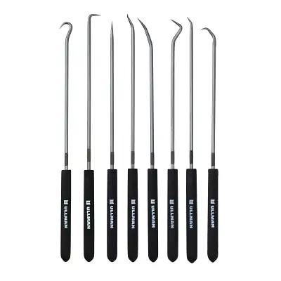 Ullman CHP8-L 8-Pc Hook and Pick Set High Carbon Steel (Size: 9-3/4 in) Replacement MPN: CHP8L