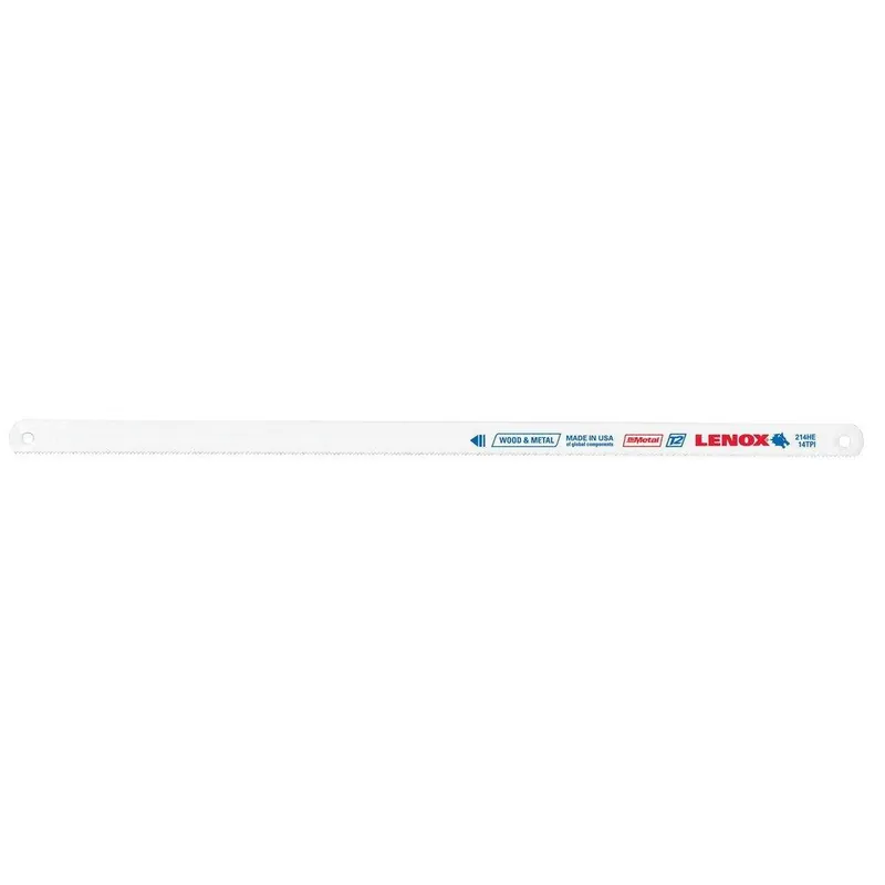 LENOX 20143V214HE 12 in. 14 TPI Bi-metal Hacksaw Blade Pack of 10