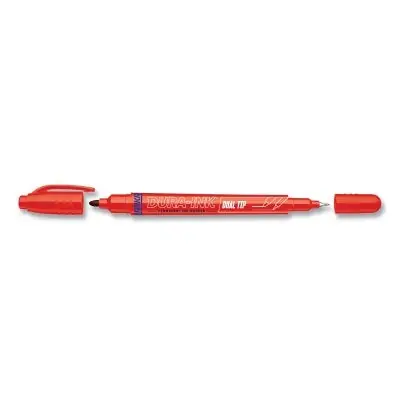SK0479032-US20260702-105043-0 Markal 96282 Dura-Ink Dual Tip Red 0.7 mm and 1 mm Tip - Image 1