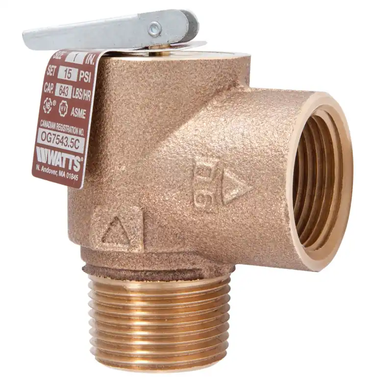 SK0479184-US20260702-105043-0 Watts 0364200 1 1/2 Bronze Steam Relief Valve, 15 psi - Image 1