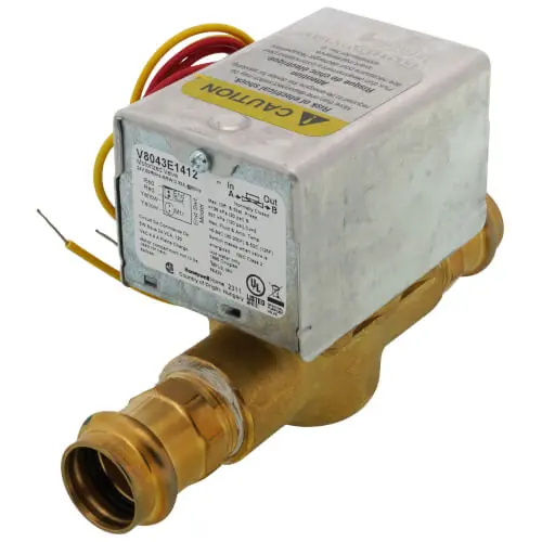 Resideo V8043E1412 3/4 Viega Propress Connection Zone Valve w/ End Switch