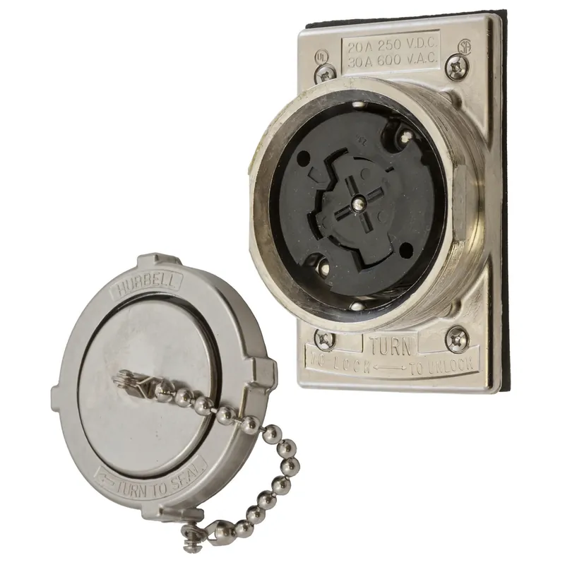 Hubbell HBL22CM427 Receptacle Flanged MTG 3P4W 30A 600V