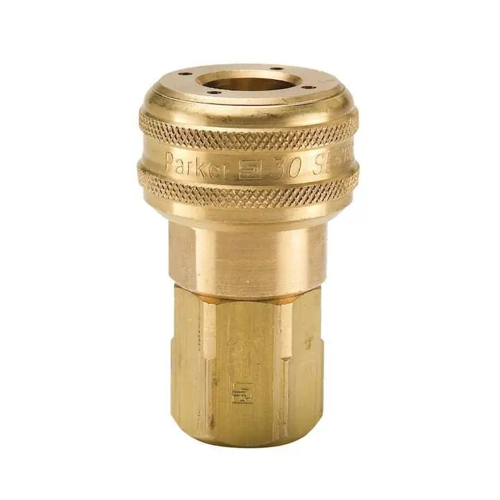 SK0479492-US20260702-105043-0 Parker B33E Quick Connect Air Coupler, Brass - Image 1