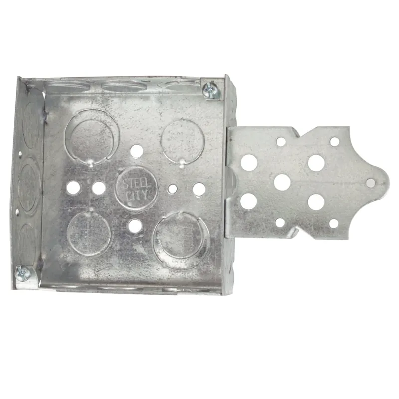 ABB 52151B1234 Outlet Box T-B 4 SQ BX,STL,21C,1/2&3/4E-KO 2-BRKT