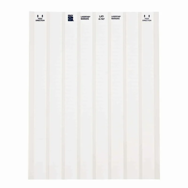 Brady LAT-4-747-10 Lbl Blanks 0.25 in H x 0.8 in W 33/PK