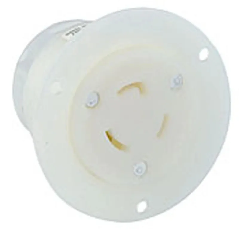 Leviton 2316 Locking Flanged Outlet 125 Volt 20 Amp NEMA L5-20R 2P 3W