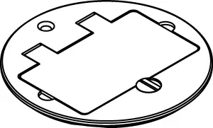 Legrand 895TGFIAL Wiremold Ratchet-Pro 881-Series GFI Receptacle Cover Plate 4 1/4 In Dia