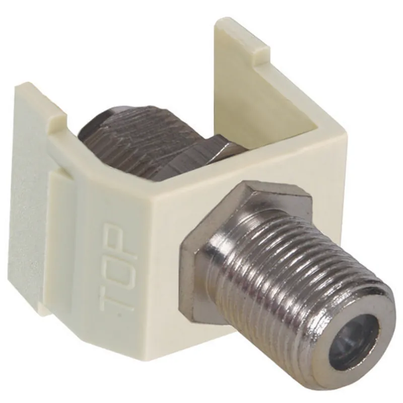 Hubbell Premise Wiring SFFWX F-Type Audio/Video Keystone Connector