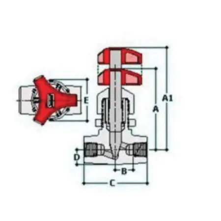 SK0479743-US20260702-105043-0 Spears 5591-005PSR 1/2 PP Globe Pattern Needle Valve SR/Thread - Image 1