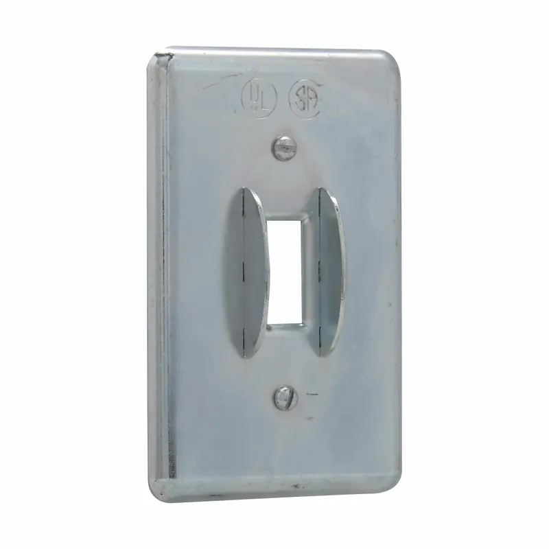 Crouse-Hinds DS52 Snap/Toggle Switch Cover, Sheet Steel, Surface Mount, Single-Gang