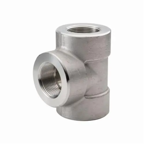 Merit Brass 3606D-04 Pipe Tee, 1/4 in, FNPT, 3000 lb, 316/316L Stainless Steel