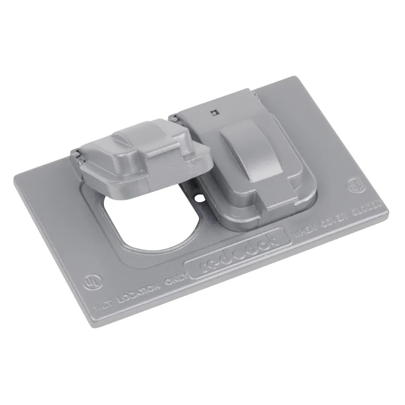 SK0479802-US20260702-105043-0 ABB DCCD Red 1-Gang RT Duplex Cover Weatherproof - Image 1