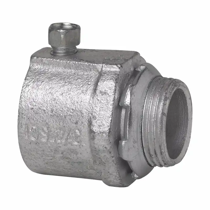 SK0479840-US20260702-105043-0 Crouse-Hinds 155P Non-Insulated Set Screw Straight Conduit Connector 2 in - Image 1