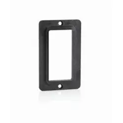 Leviton 3061-E Cover Plate, Single Gang, Flip Lid, GFCI, Weather Resistant, Black