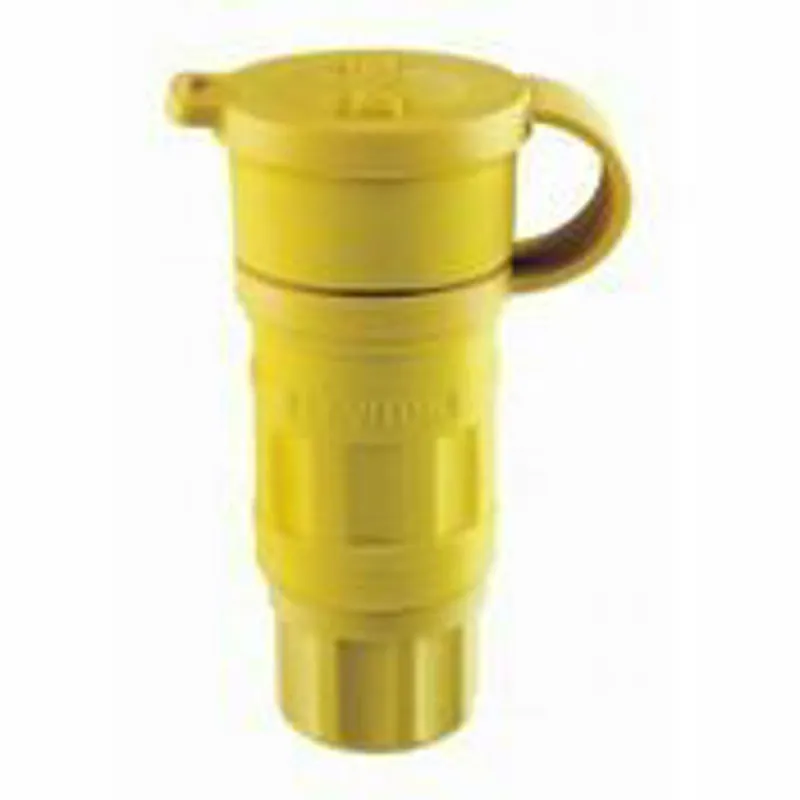 SK0480178-US20260702-105043-0 Leviton 27W75 20-Amp 250-Volt 3PY Locking Connector Industrial Grade Grounding Wetguard Yellow - Image 1