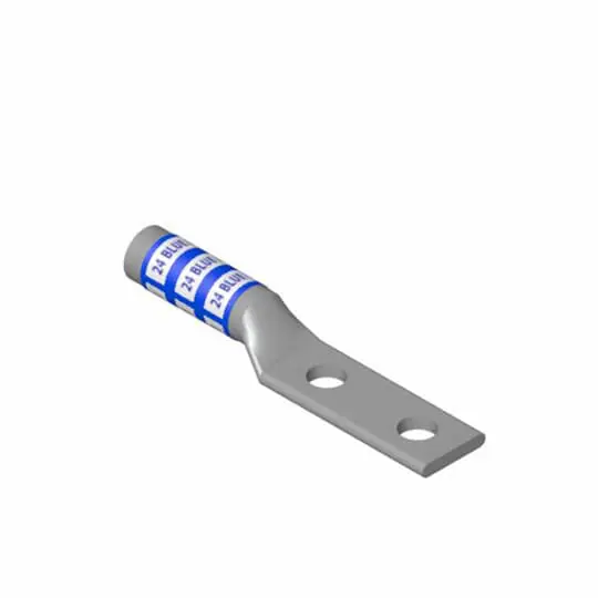 SK0480244-US20260702-105043-0 ABB 54870BE Thomas & Betts Copper 2-Hole Lug - Long Barrel - 300MCM, 1/2bolt - Image 1