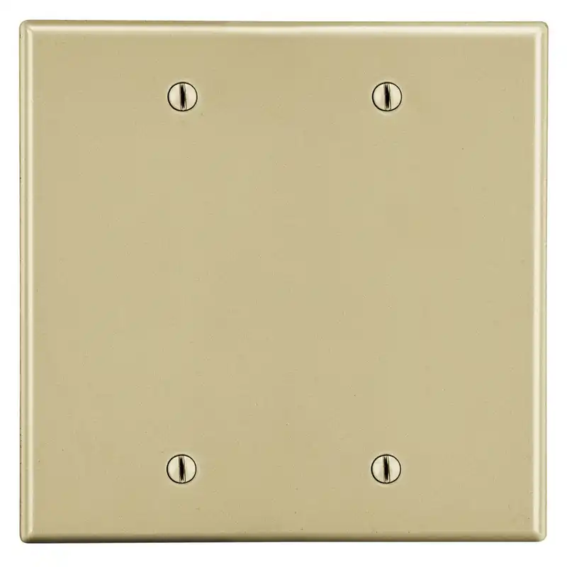 Hubbell Wiring Device-Kellems P23I Wallplate, 2-Gang, 4.63 in L x 4.69 in W, Replacement MPN P23I