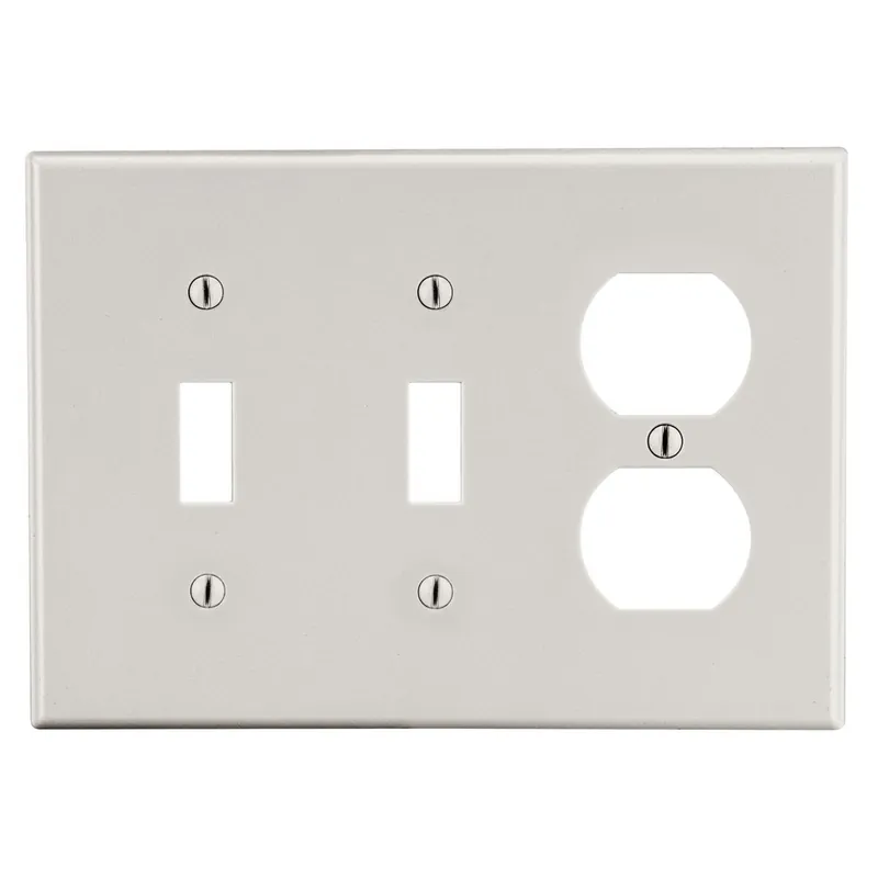 Hubbell Wiring Device-Kellems P28LA HWDK P28LA WALLPLATE 3-G 2) TOG 1