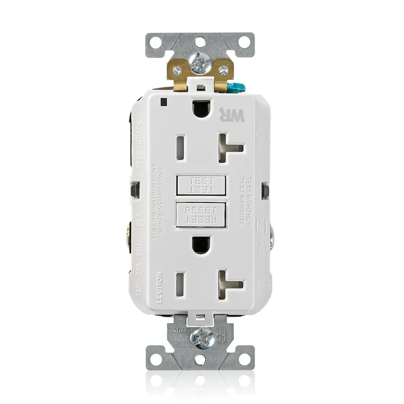 Leviton G5362-WTW SmartlockPro GFCI Duplex Receptacle 20A 125 Volt