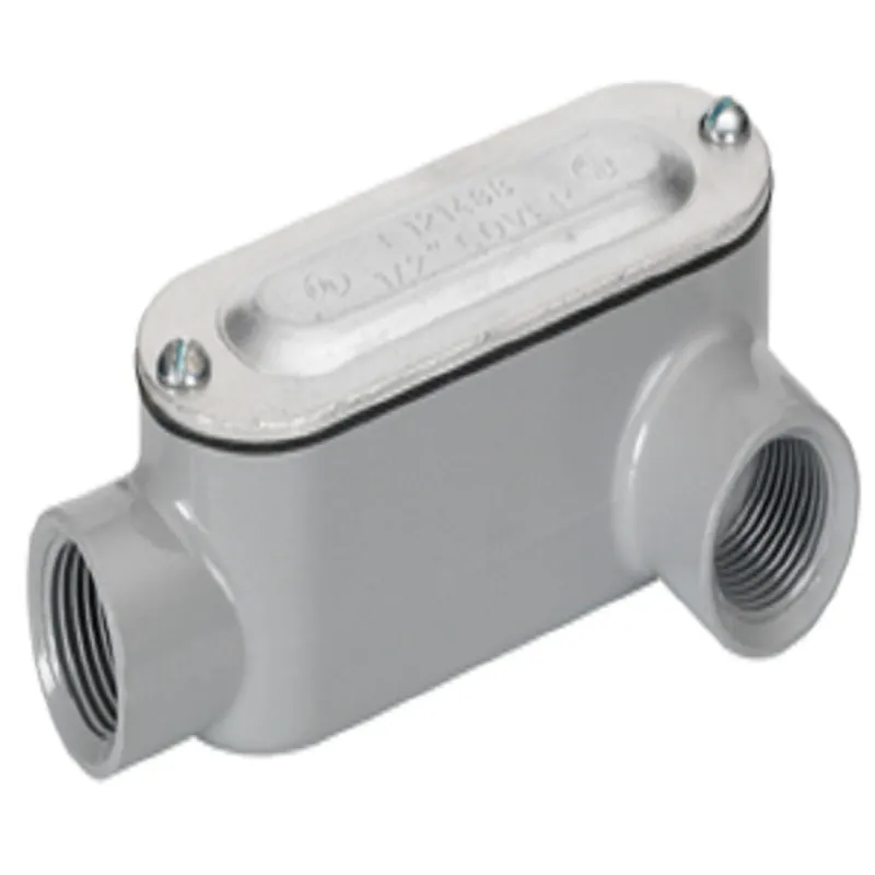 SK0480638-US20260702-105043-0 Bridgeport LL-49CG Rigid and IMC Conduit Body, Type LL, Aluminum, Cover and Gasket, Size 3-1/2 Inch - Image 1