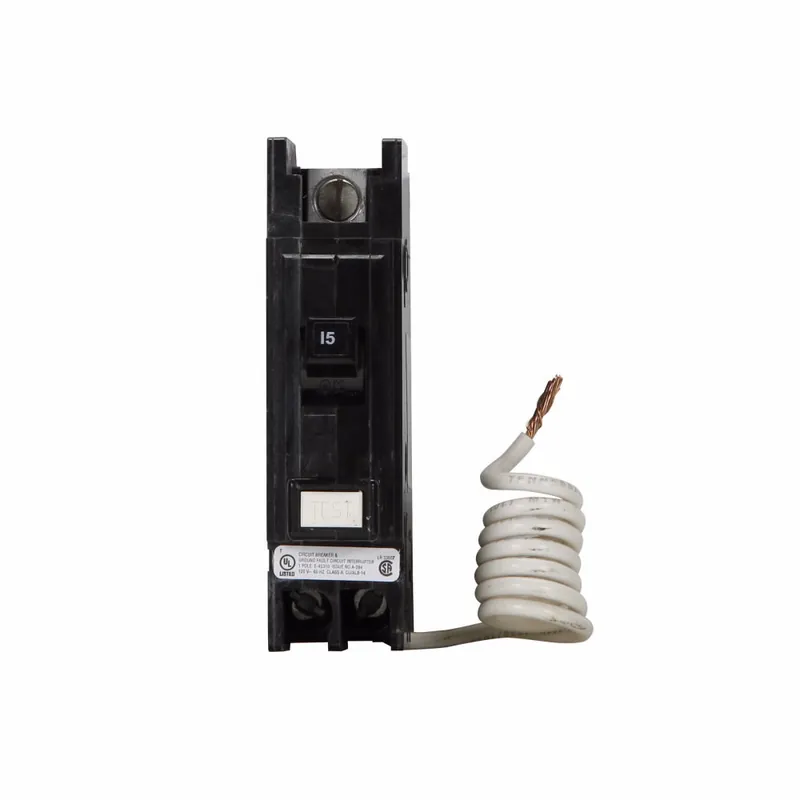 SK0480647-US20260702-105043-0 Eaton QCGFT1015 Eaton Circuit Breaker Ground Fault, Type QC, 5MA, 15A /1 Pole, 120/240V, 10KAIC - Image 1