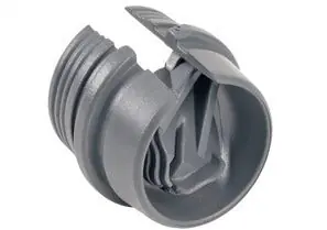 Bridgeport 616-NMD Connector, Snap-In, PVC, k.o. size 1/2