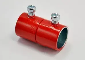 Bridgeport 240-SR EMT Couplings, Color-Coded, Steel, Red, Size 1/2