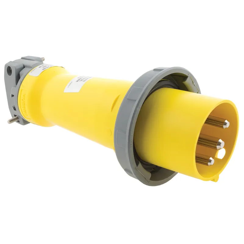 Hubbell Wiring Device-Kellems HBL320P4W 20 Amp 125 Volt 2-Pole 3-Wire Watertight IEC Pin and Sleeve Plug