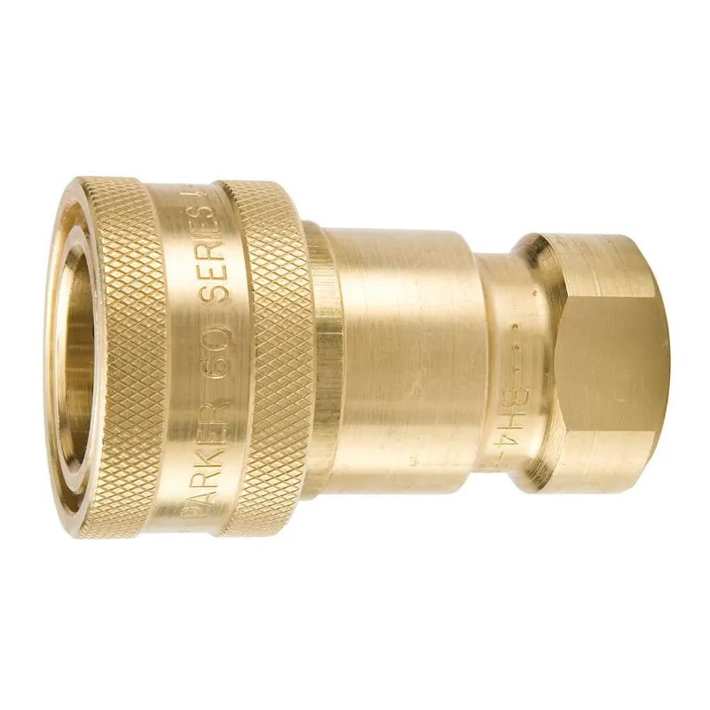 SK0481046-US20260702-105043-0 Parker BH4-60W Quick Coupler, Brass - Image 1