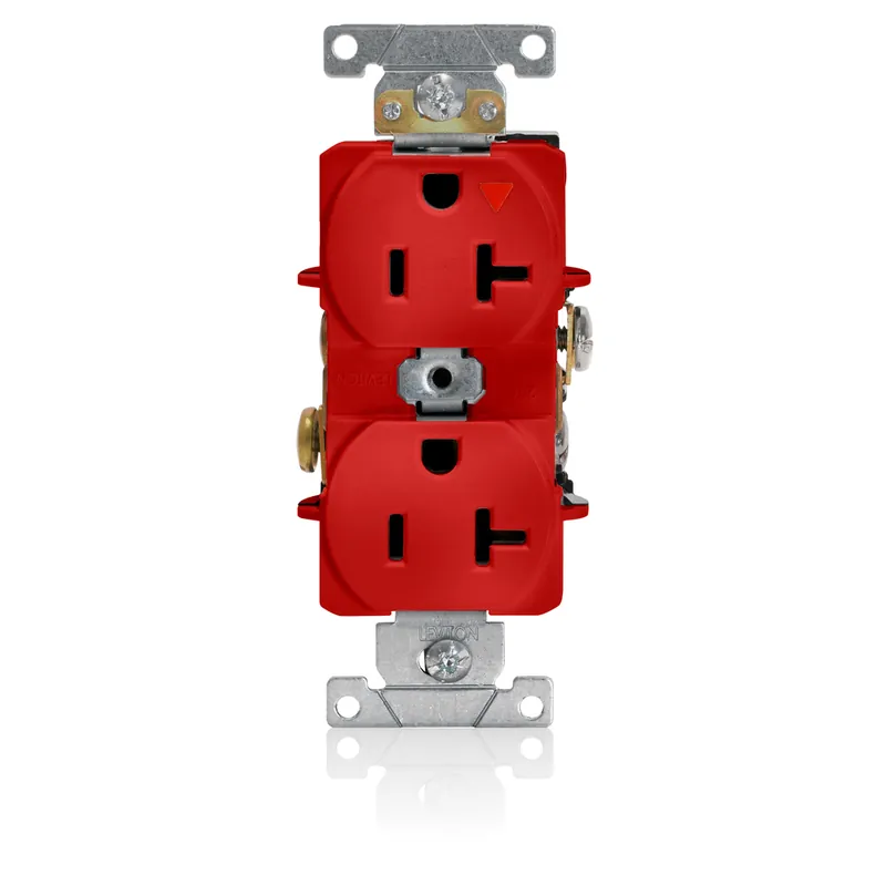 Leviton 5362-IGR Heavy Duty Isolated Ground Duplex Receptacle 125 Volt 20 Amp NEMA 5-20R